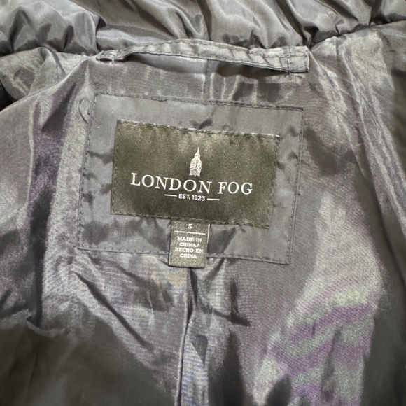 London Fog black puffer coat size small - Picture 8 of 14